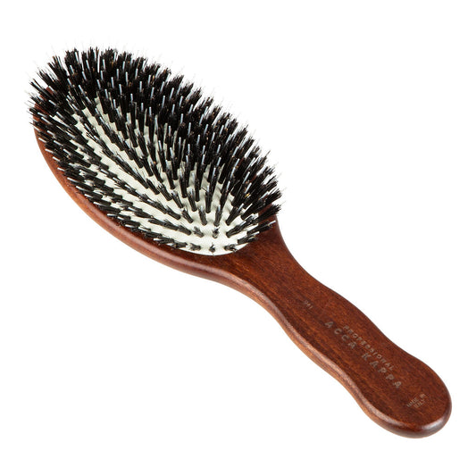 Acca Kappa White Moss World's #1 Hairbrush - Strength & shine for all hair lengths and textures - Travel size